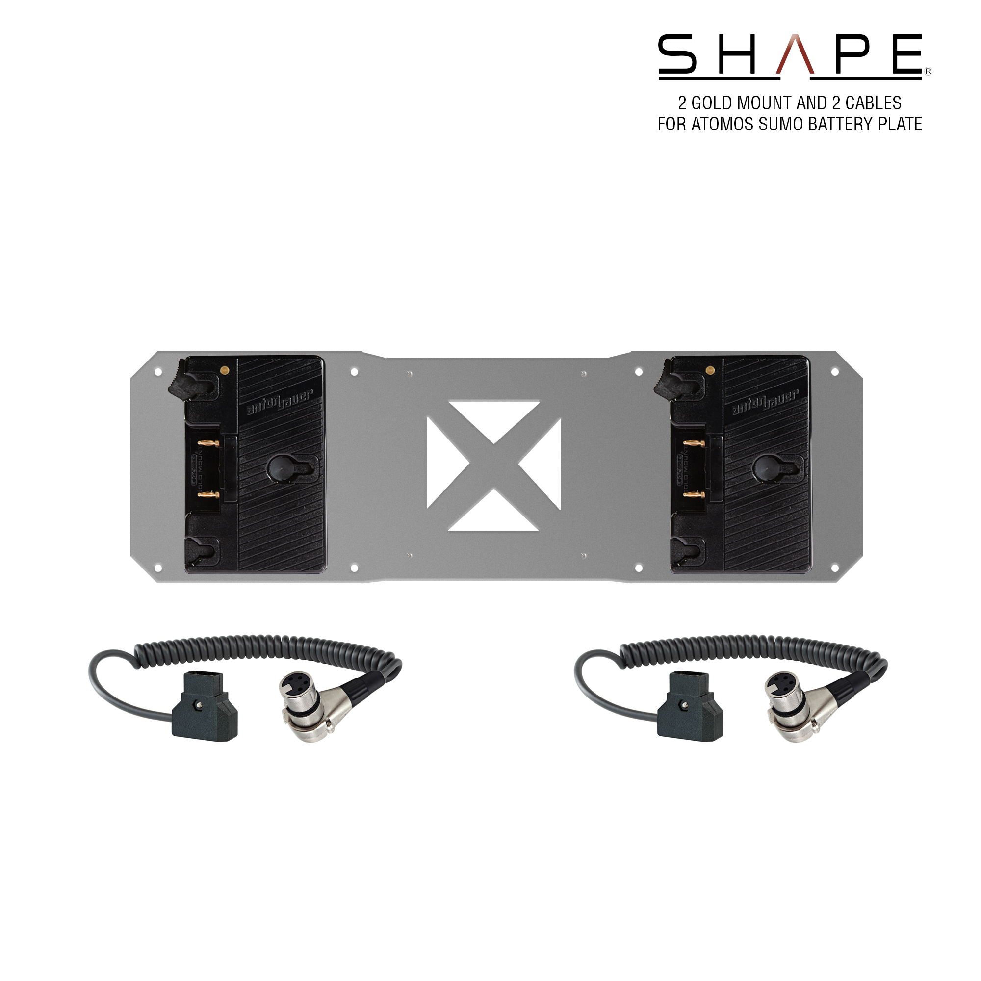 Shape GOLD MOUNT BATTERY PLATES AND CABLE KIT FOR