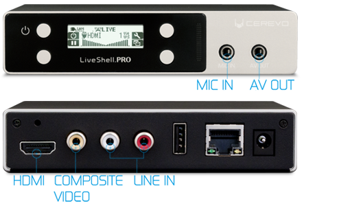 Cerevo LiveShell.Pro HDMI Analog streameri