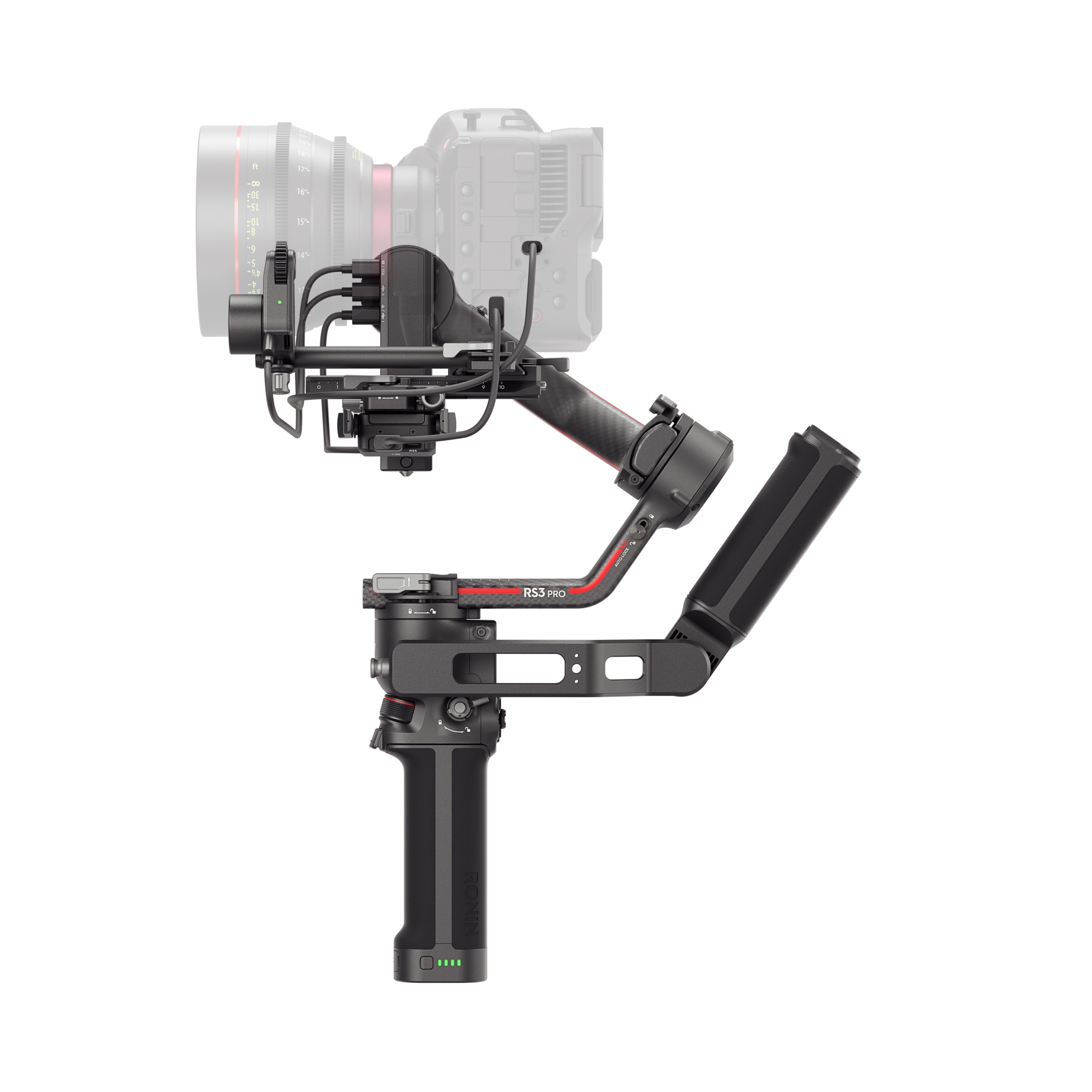DJI RS3 Pro Combo gimbal enintään 4,5 kg kameroille