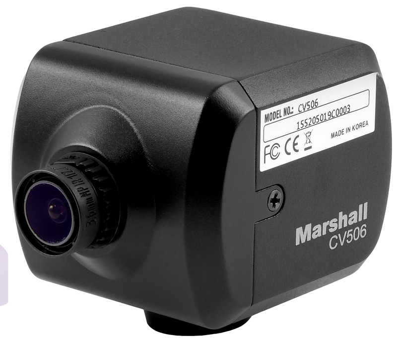 Marshall CV506 Mini Broadcast Camera with 4.0mm Interchangea